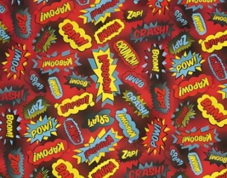 Super Words Red dog collar #4